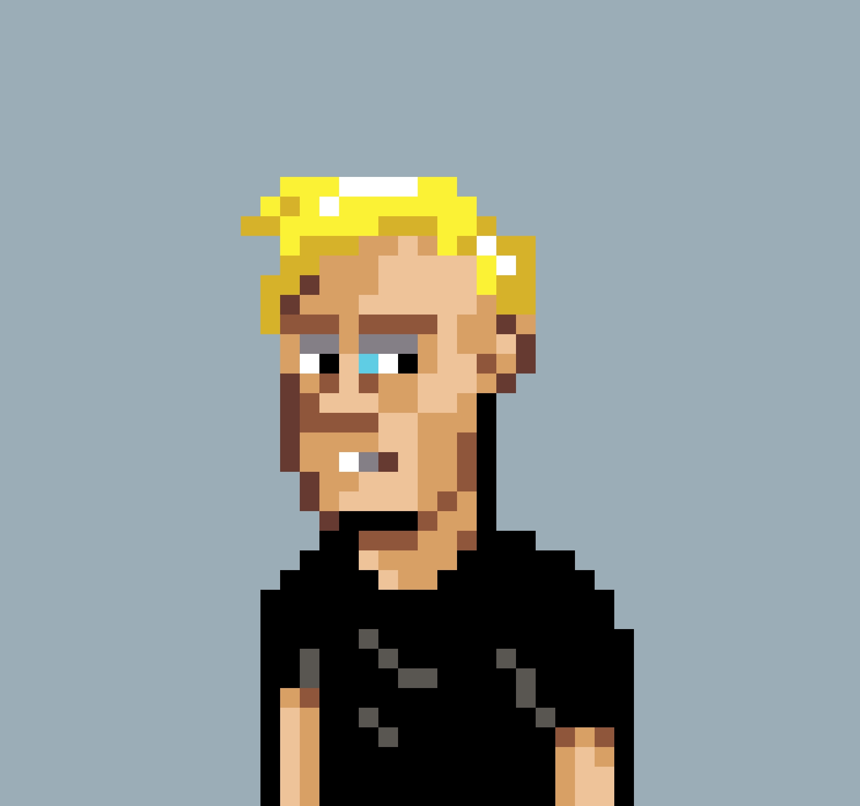 Pixel art portrait of Ollie, creator of PixOllie
